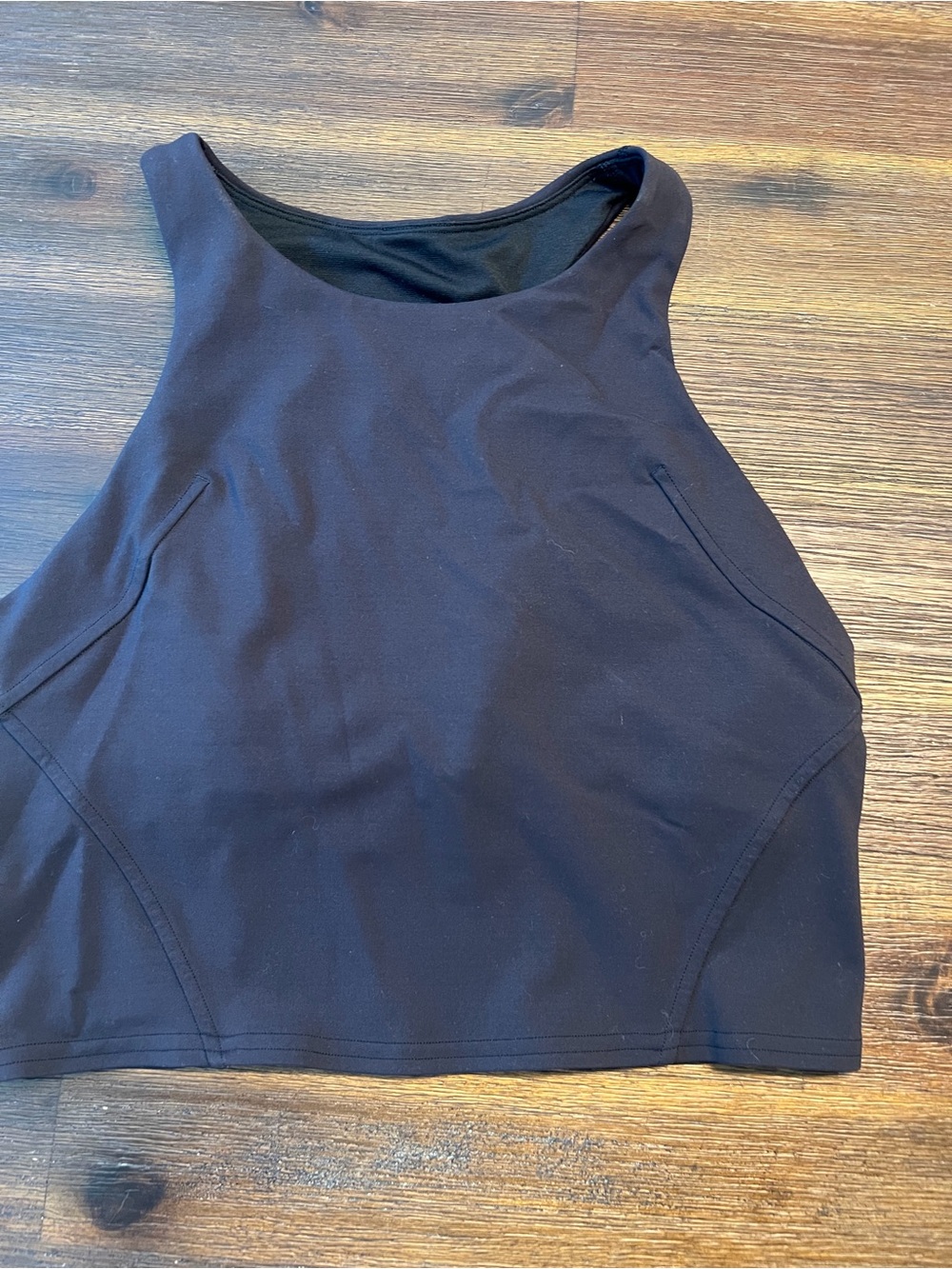 lululemon athletica Black High-Neck Crop Top